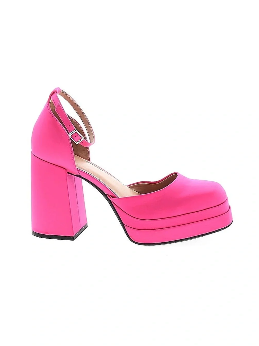 Wild Fable Hot Pink Platform Block Heel Mary Jane with Ankle Strap